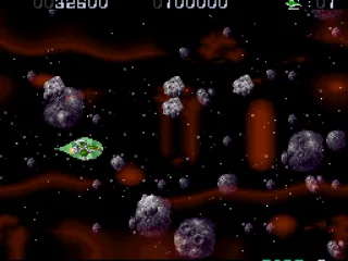 
											Flying through asteroids