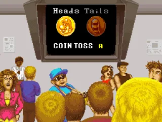 
											The coin toss