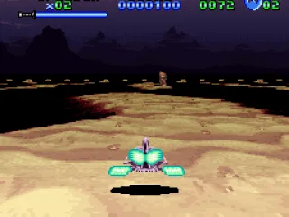
											This landspeeder level was made with SNES Mode 7 effect. 3D feeling!