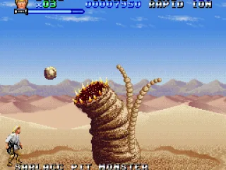 
											This monster is the first boss. Very easy! Only shoot and shoot.