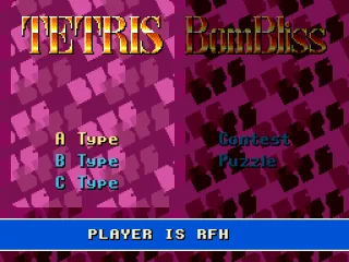 
											Tetris or BomBliss.