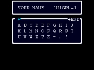 
											Starting a new game by entering your name