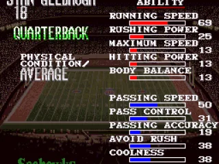 
											Player data
