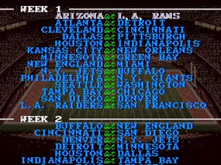 
											Regular season schedule