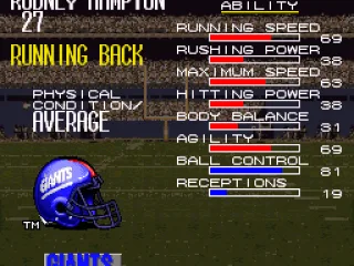 
											Player data