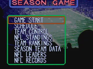 
											Season game menu