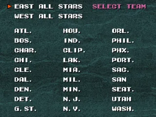 
											List of teams