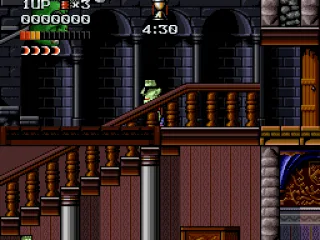 
											On stairs