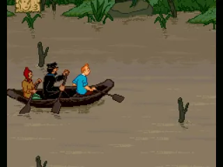 
											Canooing through the jungle.
