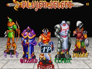 
											Player select screen