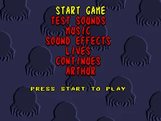 
											Menu screen.