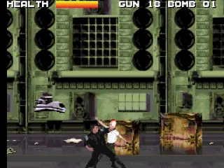 
											Van Damme performs some kickboxing trickery