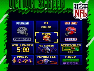
											Option Screen