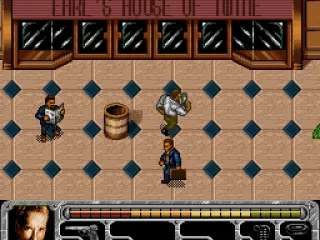 
											Third level - Harry chases his foe into a mall filled with civilians.