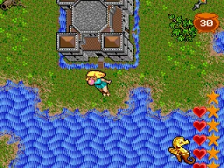
											Finally outside the castle: It's time to kick ass and chew bubble gum...