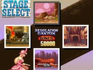 
											Stage select after the Carson City level