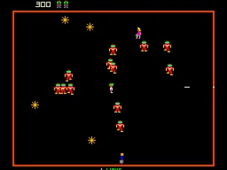 
											Robotron has a futuristic sense. But forget this and kill all the enemies!