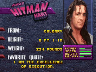 
											Each wrestler has his portrait on file.