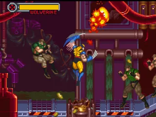 
											Wolverine slashing his way through his opponents