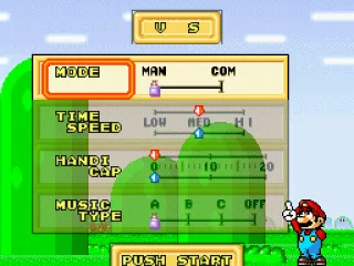 
											VS mode:  Set-up screen