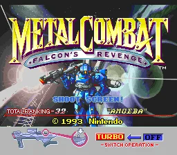 Metal Combat: Falcon's Revenge